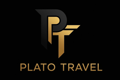 Plato Travel logo with the tagline Wander. Wonder. Wisdom.